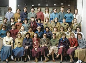 COLLEGE MODERNE DE JEUNES FILLES 1958 2 EME 4